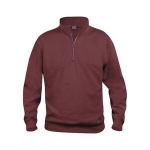 Clique Unisex Adult Basic Half Zip Sweatshirt / Burgundy